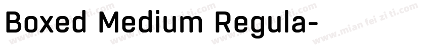 Boxed Medium Regula字体转换